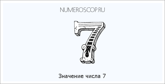 Расшифровка значения числа 0007 по цифрам в нумерологии