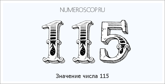 Значение числа 0115 Расшифровка значения числа 0115 по цифрам в нумерологии