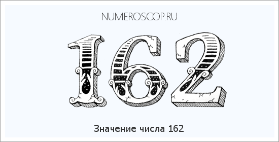 Значение числа 0162 Расшифровка значения числа 0162 по цифрам в нумерологии