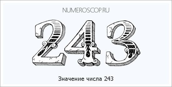 Расшифровка значения числа 0243 по цифрам в нумерологии