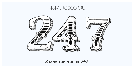 Значение числа 0247 Расшифровка значения числа 0247 по цифрам в нумерологии