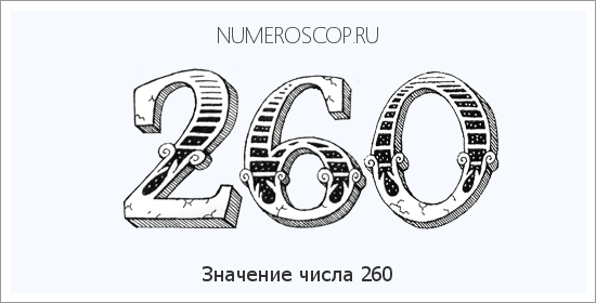 Расшифровка значения числа 0260 по цифрам в нумерологии