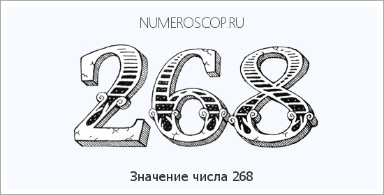 Расшифровка значения числа 0268 по цифрам в нумерологии