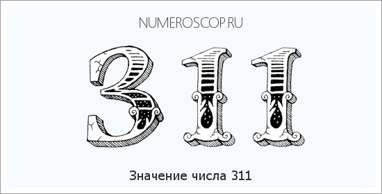 Расшифровка значения числа 0311 по цифрам в нумерологии