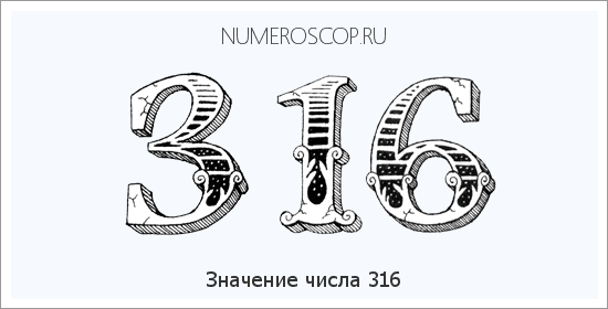 Расшифровка значения числа 0316 по цифрам в нумерологии