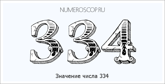Значение числа 0334 Расшифровка значения числа 0334 по цифрам в нумерологии