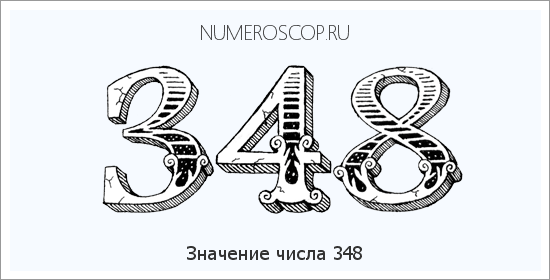 Значение числа 0348 Расшифровка значения числа 0348 по цифрам в нумерологии