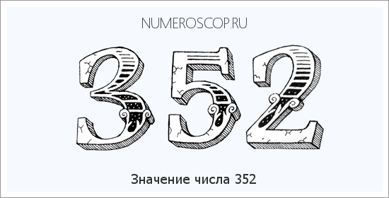 Расшифровка значения числа 0352 по цифрам в нумерологии
