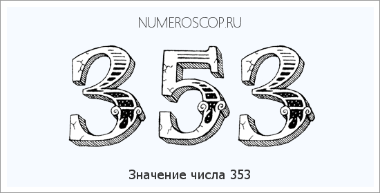 Значение числа 0353 Расшифровка значения числа 0353 по цифрам в нумерологии