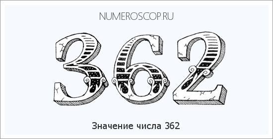 Значение числа 0362 Расшифровка значения числа 0362 по цифрам в нумерологии