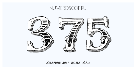 Значение числа 0375 Расшифровка значения числа 0375 по цифрам в нумерологии
