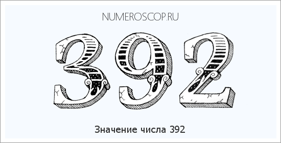 Расшифровка значения числа 0392 по цифрам в нумерологии