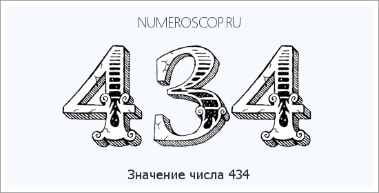 Значение числа 0434 Расшифровка значения числа 0434 по цифрам в нумерологии