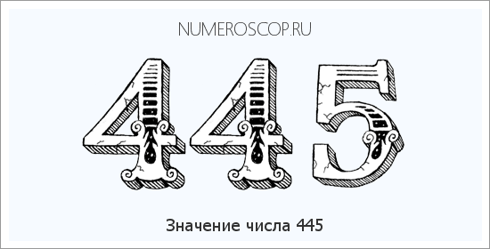 Расшифровка значения числа 0445 по цифрам в нумерологии