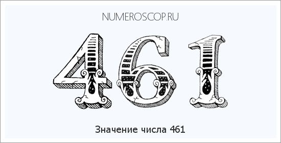 Значение числа 0461 Расшифровка значения числа 0461 по цифрам в нумерологии