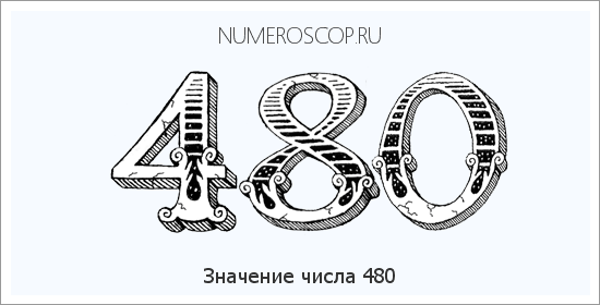 Значение числа 0480 Расшифровка значения числа 0480 по цифрам в нумерологии