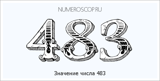 Значение числа 0483 Расшифровка значения числа 0483 по цифрам в нумерологии