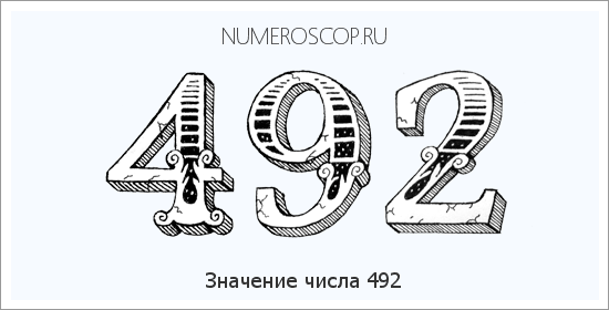 Значение числа 0492 Расшифровка значения числа 0492 по цифрам в нумерологии