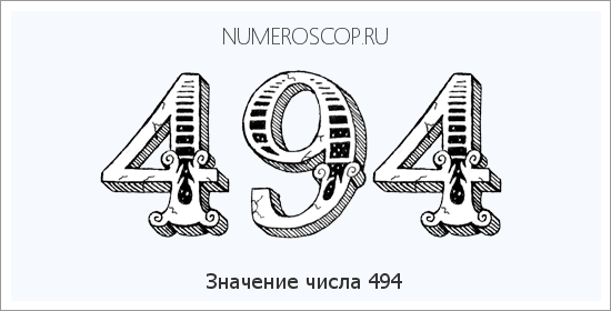 Значение числа 0494 Расшифровка значения числа 0494 по цифрам в нумерологии