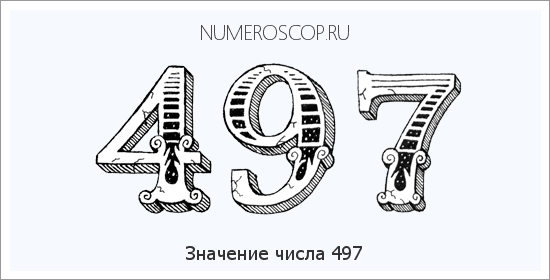 Значение числа 0497 Расшифровка значения числа 0497 по цифрам в нумерологии