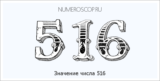 Расшифровка значения числа 0516 по цифрам в нумерологии