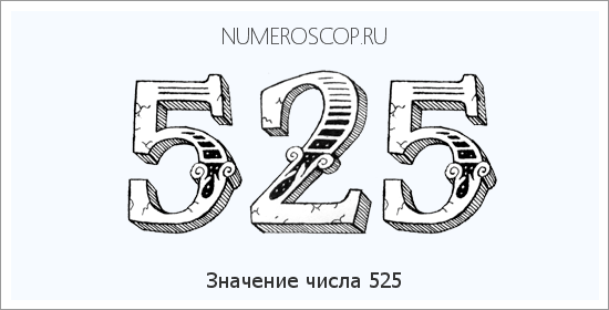 Значение числа 0525 Расшифровка значения числа 0525 по цифрам в нумерологии