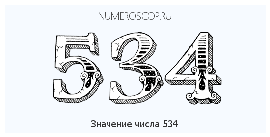 Значение числа 0534 Расшифровка значения числа 0534 по цифрам в нумерологии