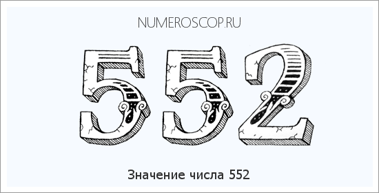 Расшифровка значения числа 0552 по цифрам в нумерологии