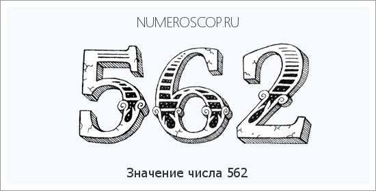 Расшифровка значения числа 0562 по цифрам в нумерологии