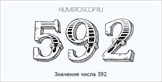 Значение числа 0592 Расшифровка значения числа 0592 по цифрам в нумерологии
