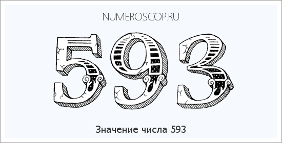 Расшифровка значения числа 0593 по цифрам в нумерологии
