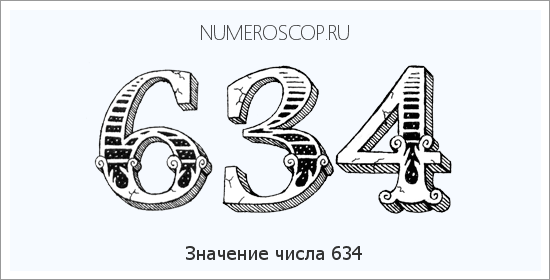 Значение числа 0634 Расшифровка значения числа 0634 по цифрам в нумерологии