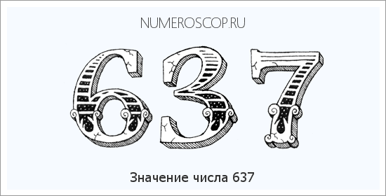 Расшифровка значения числа 0637 по цифрам в нумерологии