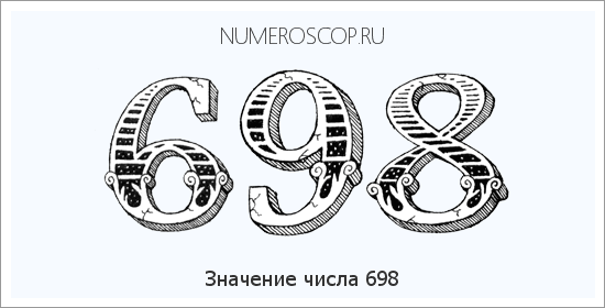 Расшифровка значения числа 0698 по цифрам в нумерологии