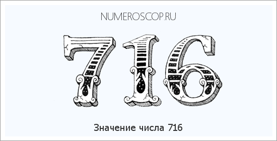 Расшифровка значения числа 0716 по цифрам в нумерологии