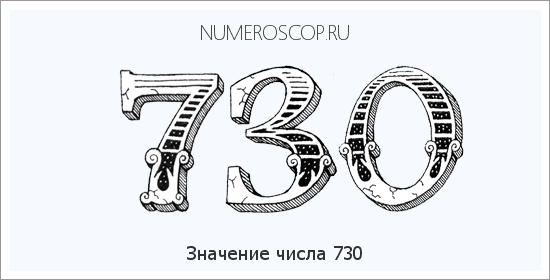 Расшифровка значения числа 0730 по цифрам в нумерологии