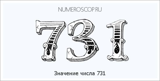 Расшифровка значения числа 0731 по цифрам в нумерологии