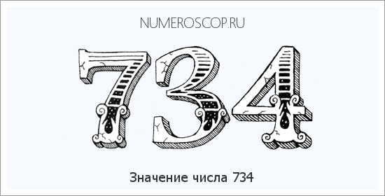 Расшифровка значения числа 0734 по цифрам в нумерологии