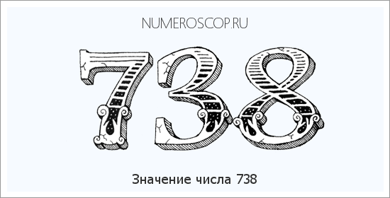 Значение числа 0738 Расшифровка значения числа 0738 по цифрам в нумерологии