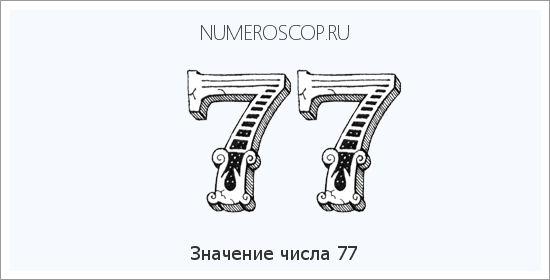 Расшифровка значения числа 077 по цифрам в нумерологии