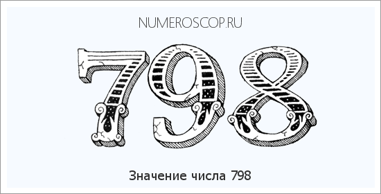 Расшифровка значения числа 0798 по цифрам в нумерологии