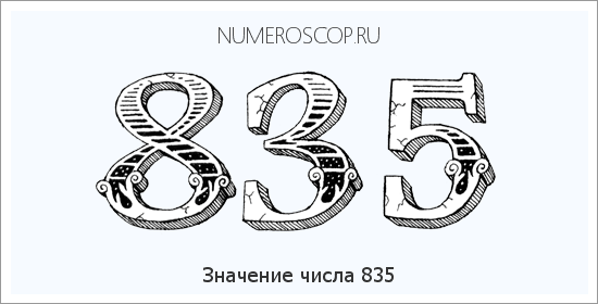 Расшифровка значения числа 0835 по цифрам в нумерологии