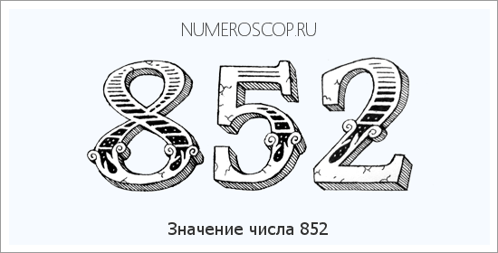 Расшифровка значения числа 0852 по цифрам в нумерологии