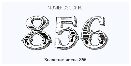 Значение числа 0856 Расшифровка значения числа 0856 по цифрам в нумерологии