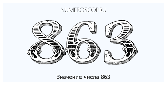 Расшифровка значения числа 0863 по цифрам в нумерологии