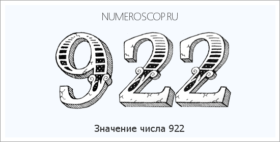 Расшифровка значения числа 0922 по цифрам в нумерологии