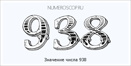 Значение числа 0938 Расшифровка значения числа 0938 по цифрам в нумерологии