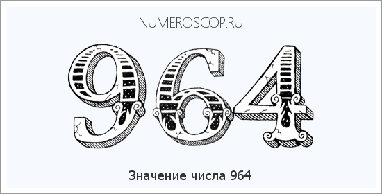 Значение числа 0964 Расшифровка значения числа 0964 по цифрам в нумерологии
