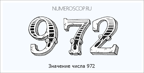 Расшифровка значения числа 0972 по цифрам в нумерологии