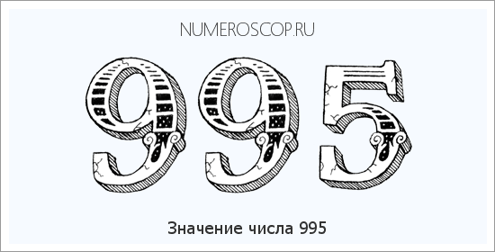 Значение числа 0995 Расшифровка значения числа 0995 по цифрам в нумерологии
